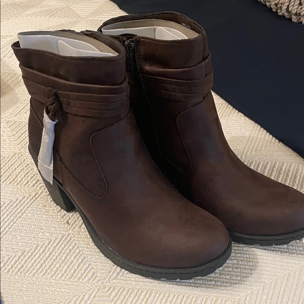 b.o.c. Dark Brown Heeled Boots